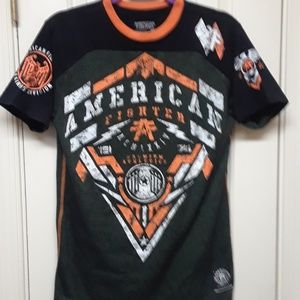 American Fighter Buckle Mens Small Graphic T Shirt